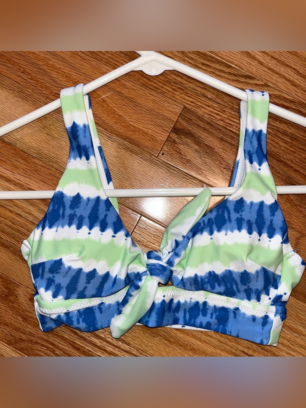 Aerie Scoop Neck Tie-Front Bikini Top